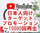 YouTube日本人に宣伝して再生回数を伸ばします 狙ったキーワードの検索結果で拡散！ファン化 マーケティング イメージ1