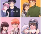 理想の夢絵描きます かわいいコテキャとかっこいいお相手様の夢絵描きます！ イメージ3