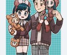 デフォルメイラストを制作します ポップで可愛いキャラクター、似顔絵等お任せください。 イメージ8