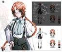 スタイリッシュなキャラクターをデザインします パーツ分け・モデリング・三面図作成など柔軟に対応いたします！ イメージ7