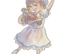 バレリーナのイラストを描きます プレゼント・SNSアイコンに最適です♪ イメージ5