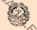 タトゥデザイン、お店のロゴのデザイン描きます 繊細で世界で一つ完全手書きのオリジナルのデザイン! イメージ2