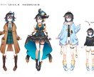 VTuberや配信者の方向け！全身イラスト描きます 商用利用可！キービジュアル、アクスタなどにどうぞ！ イメージ4