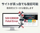 WordPressの原因を特定し復旧します 悪化を防ぐ順番で復旧を進めます イメージ7