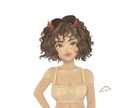 リアルめで優しい女の子のイラストの作成をします アイコン、ヘッダー等で使用できるかわいいイラストを制作！ イメージ2