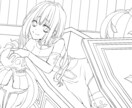 あなたの代わりにそのキャラ線画します 面倒な線画任せて下さい！線画代行します。 イメージ4