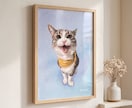 うちの子・ペットの似顔絵イラスト制作します ペットのお写真から水彩画風のイラストをお届けします イメージ5