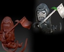 3DCGモデルのテクスチャ作成します ご用意していただいたモデルのテクスチャを制作いたします！ イメージ2