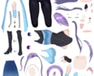 高品質なモデルでVtuber活動をサポートします キャラデザからモデリングまで一括対応！初心者の方も大歓迎！ イメージ6