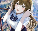 背景込みのキャラクターイラストを描きます 商用利用可！サムネやグッズ用イラストに最適です イメージ1