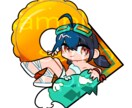 ポップなミニキャラを制作します アイコンやアクキーなど多岐に渡りご使用頂けます♪ イメージ1