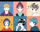 印象に残る◎レトロポップなアイコン描きます 目立つカラー！レトロなタッチと色合いで個性的なイラスト！ イメージ8