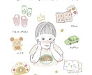 子どもの似顔絵とお気に入りのおもちゃを書きます 今だけの大切な思い出をぎゅっと1枚に詰め込みます イメージ10
