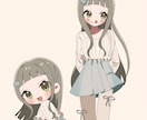 4月まで！特別価格でお届けします かわいくてポップな女の子を描きます！ イメージ3