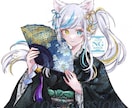 アイコン制作・ミニキャライラストお描きします 可愛い女の子・和風で儚いイラストetc... イメージ10