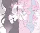 ふわふわゆるっとした雰囲気のイラスト描きます 淡く甘いゆるふわなタッチでお描きします♩ イメージ2