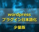 Wordpressの『プラグイン翻訳/少量』します 【少量版】英語でわからない、そんなプラグインありませんか？ イメージ1