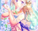幻想的な可愛い女の子と綺麗な背景イラスト作成します パステルカラーのアナログ感ある幻想的な可愛い女の子イラスト イメージ7