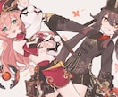 かわいめの絵柄でイラスト描きます 鉛筆風の線画でゆるめの雰囲気が好きな方へ イメージ3
