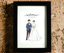 ウェディングの似顔絵イラストを作成します ☆前撮り写真がなくてもOK☆データ納品、修正何度でも。 イメージ8