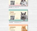 かわいい”うちの子”名刺をお作りしてます ねこちゃん名刺！かわいいパステルバイカラー イメージ4