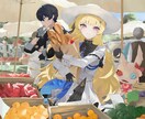 キャラ・アイコンなどのイラスト作成いたします オリジナルキャラ・二次創作キャラの立ち絵や1枚絵を作成します イメージ3