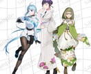 多様なスタイルのイラストを制作します TRPGの立ち絵やMVの一枚絵など イメージ2