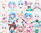 キャラデザ込みでVtuber作成いたします デザインからモデリング、立ち絵などを一括で承ります イメージ4