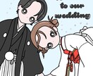 ウェルカムボード.席札.タグ結婚式イラスト描きます 修正無制限◎2人らしさをポップで可愛いイラストにします！ イメージ10