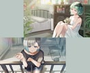 歌ってみた動画、MVイラスト描きます Vtuberさん、歌い手さん用のサムネイラスト作成します！ イメージ8