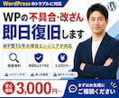WPの不具合・エラー・改ざんを即日復旧します 調査無料｜WP歴15年の現役エンジニアが即日対応・再発防止 イメージ1