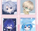 ミニキャラバストアップアイコン描きます ◆アイコン用のポップな背景付き イメージ3