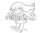 オリジナルキャラの線画を描きます 自分で塗るので色なしが良いという方にお勧め イメージ2