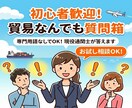 お試し価格！▶現役通関士の貿易なんでも回答します 専門用語なしでOK！貿易の「？」を気軽に聞ける最初の窓口 イメージ1