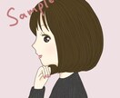 SNS用！お洒落可愛い女性のアイコン描きます 優しい雰囲気のオリジナルアイコンでフォロワー増！ イメージ2