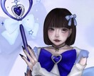 厚塗りで、あなたの世界観を描きます きらきらしたイラストから病みを抱えた女の子まで対応可能です！ イメージ2