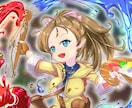 アイコン、動画サムネイル等イラストを描きます スチル、TRPGのキャラシート、自費出版小説の表紙などに イメージ1
