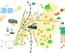 親しみのある手描きのかわいい地図を作成します 伝わりやすく親しみのある手描き地図を制作します。 イメージ2