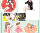 SNS用イラスト承ります 推し活、配信活動ご協力します！ イメージ9