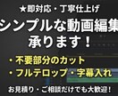 簡単な動画編集（カット、テロップ入れ）お受けします 簡単なカット、テロップ入れを求めてる方 イメージ1