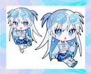 ポップで可愛い、グッズ映えなミニキャラ描きます ミニキャラを制作します！表情、ポーズ差分なども追加できます イメージ4