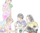 可愛くシンプルなイラスト描きます SNSアイコン／記念日のプレゼント／家族の思い出 イメージ4
