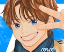 SNSのアイコンなど描きます 手描きだからこそ伝わる温もり。推しキャラを一枚のイラストに。 イメージ5