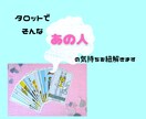 気になるあの人の潜在意識を見っけ♡します 好きな人、家族や友人の感情をカードから読み解きます♡ イメージ4