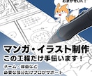 マンガ・イラスト制作をプロの技術でサポートします 特にネームが苦手な方、線画の手が欲しい方はおまかせください！ イメージ1