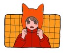 SNSアイコン・一枚絵などを制作いたします 少しラフで雰囲気のある少年少女、動物のイラストが得意です。 イメージ2