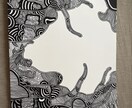 動きがあって迫力のあるアートを描きます 地球一枚画。自然の迫力、動き地球の全て イメージ1