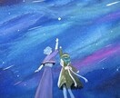 YouTubeサムネ一枚絵を優しい水彩で描きます 歌ってみたなどのイラストを絵本の1ページのように描きます イメージ1