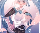 キラキラかわいいイラストお描きします 1枚絵イラストから立ち絵まで可愛いイラストをお描きします♡ イメージ6