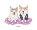 ペットのイラストを魅力的に描きます 特徴を捉えつつ、愛らしくデフォルメをします！ イメージ2